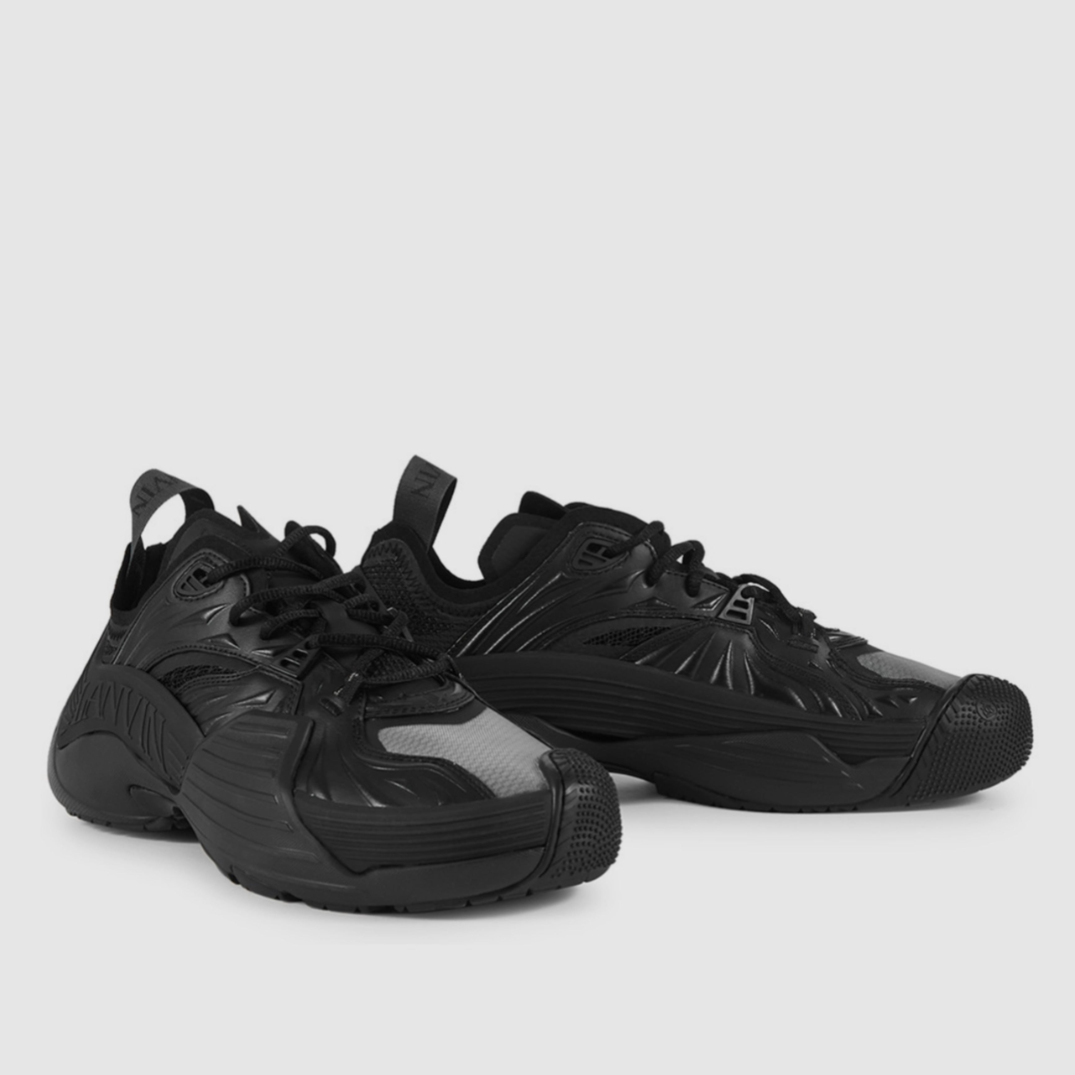 Мъжки луксозни маратонки Men’s sneakers Flash-X 911747 Black angled view
