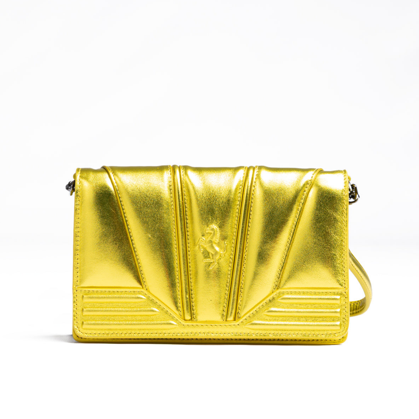 Ferrari GT Patent Leather Bag Front View