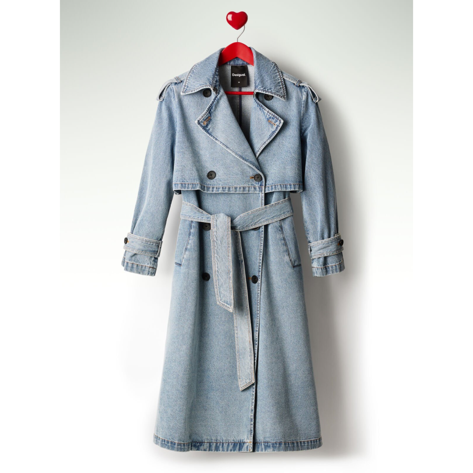 Дамско палто Desigual Women Trench Coat 26SWED17 5007 Front View