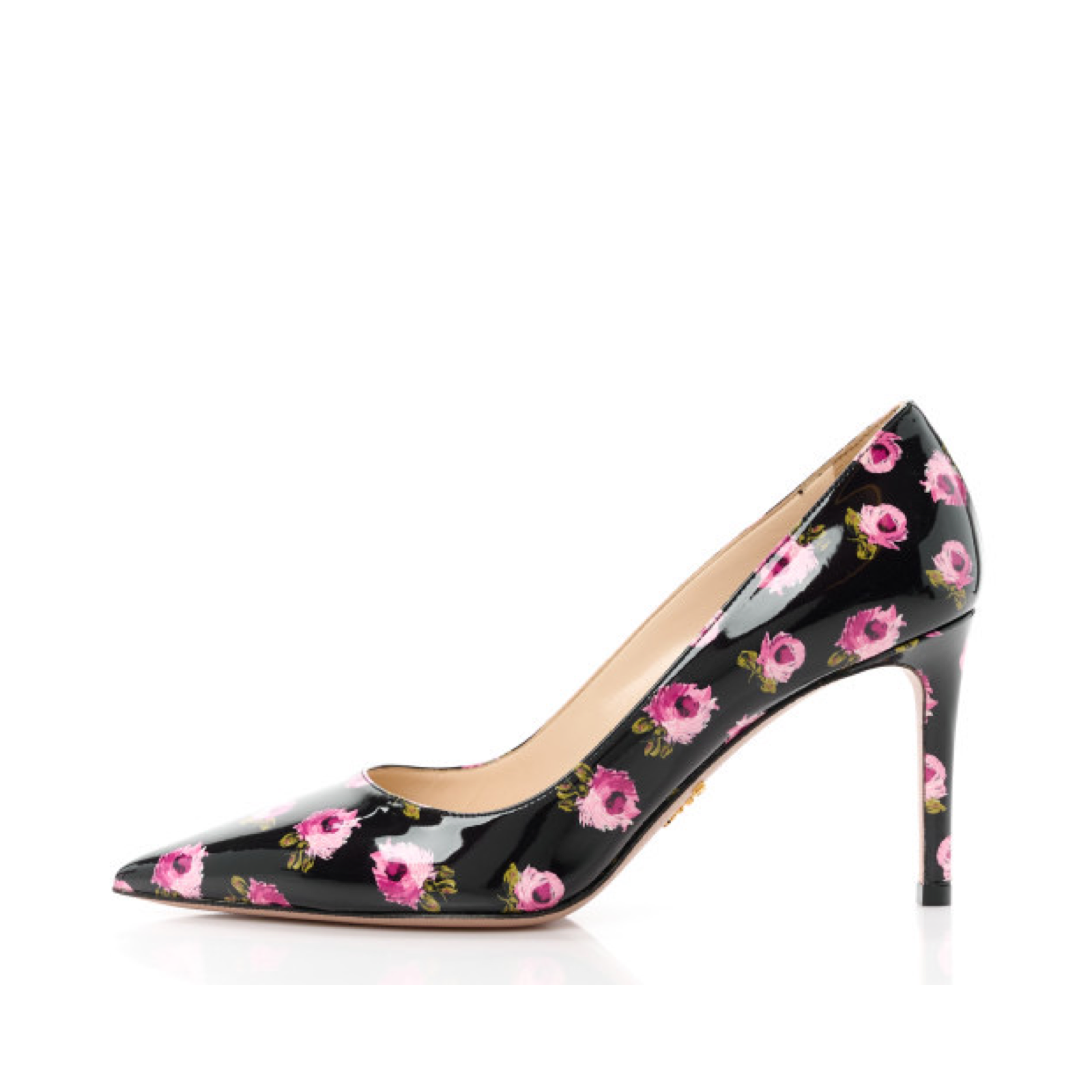 Токчета Prada Elegant Venice Floral Print Leather Pumps