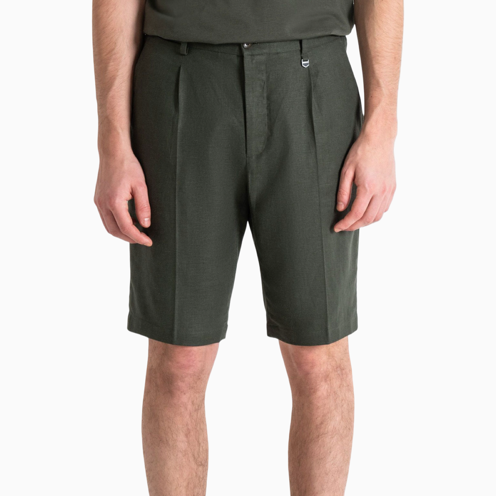 Мъжки зелени къси панталони Antony Morato MMSH00204-FA800126 Front View