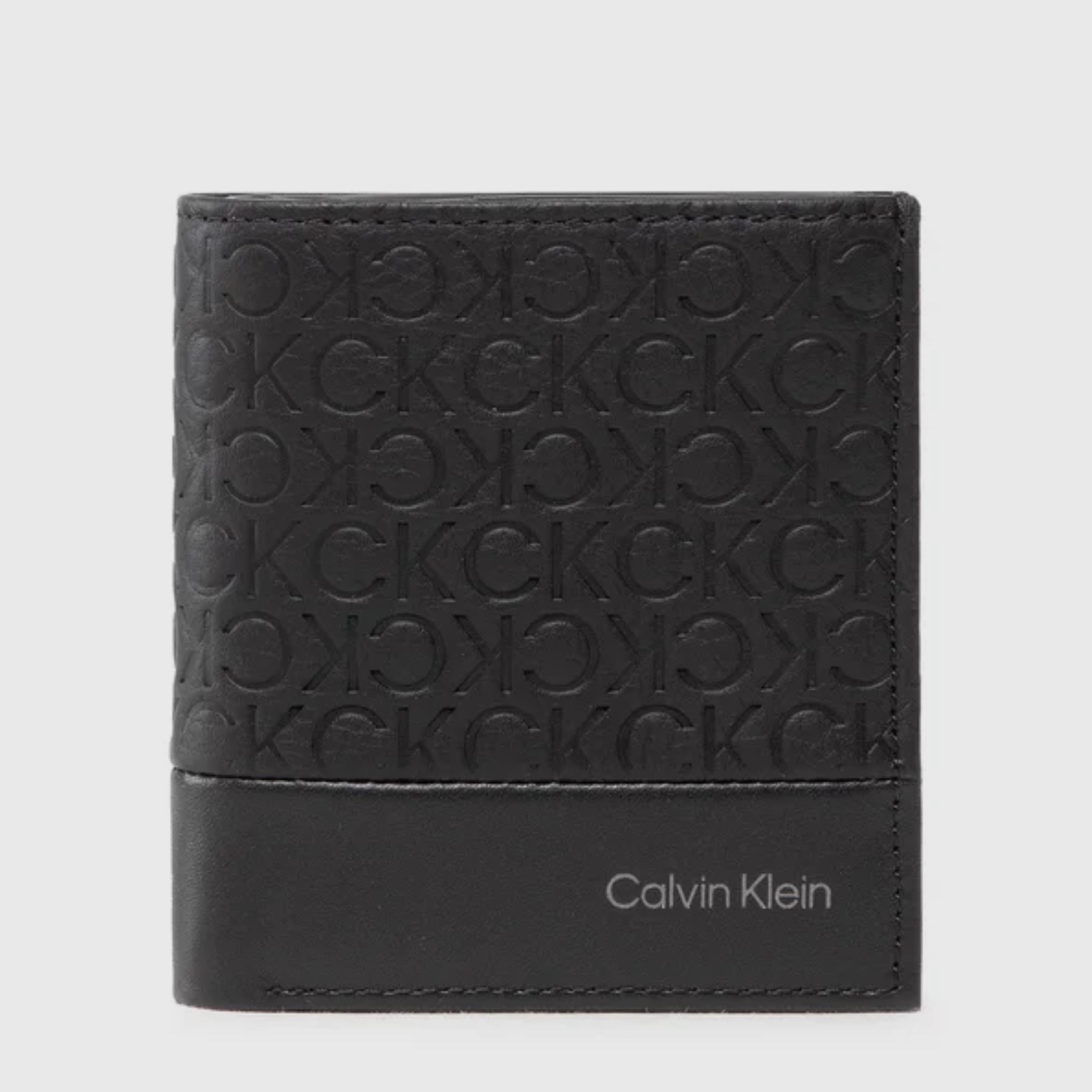 Мъжки вертикален портфейл от естествена кожа Calvin Klein K50K509765