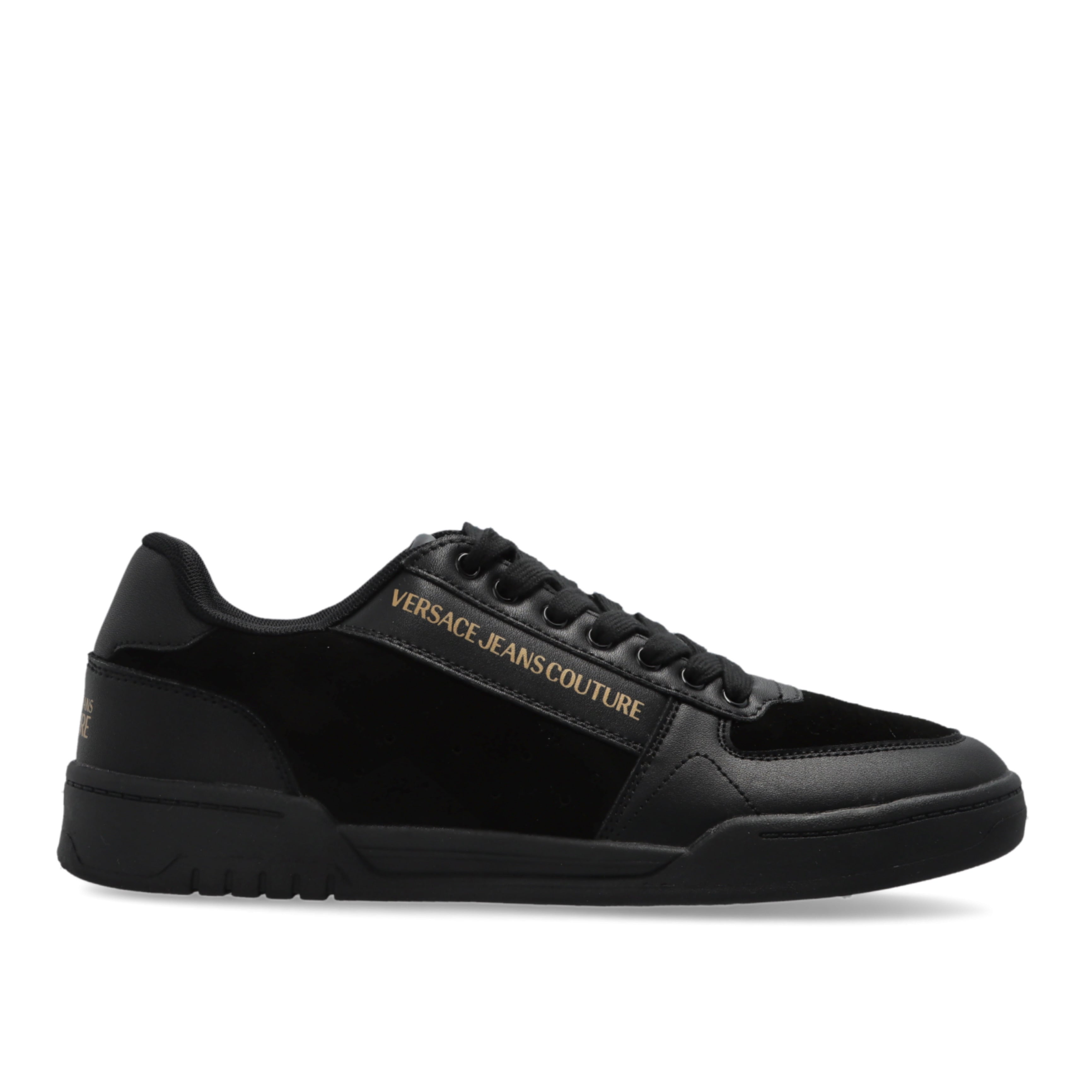 Мъжки кецове Men’s sneakers Versace Jeans Couture 79YA3SD4 ZPB39 899 Black and Gold lateral view