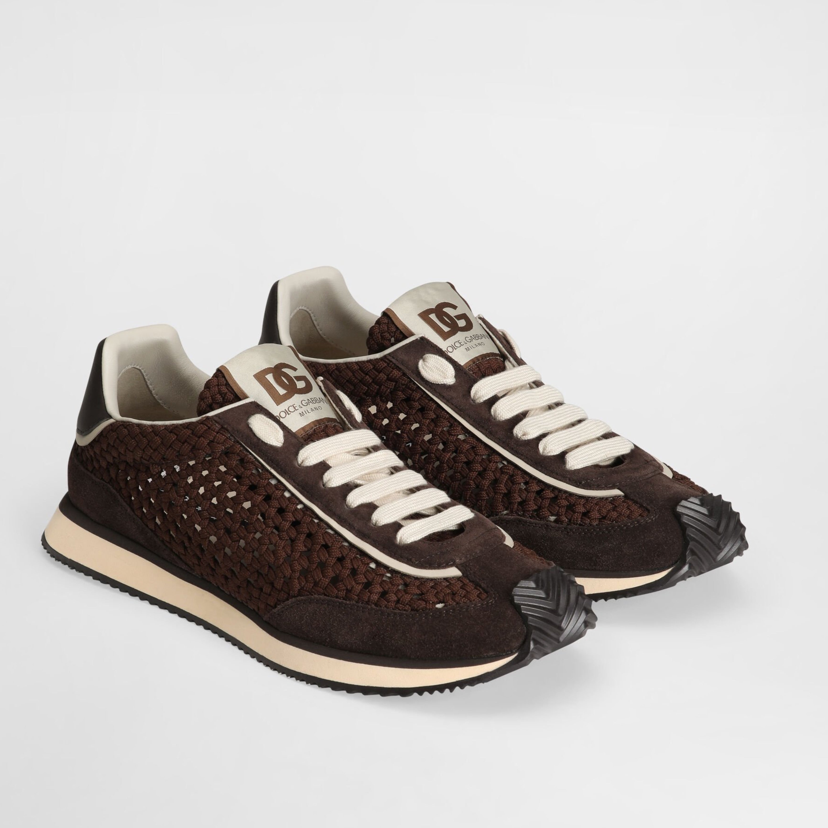Мъжки маратонки Men’s sneakers Dolce & Gabbana Cushion CS2298A6D458C895 Dark Brown angled view