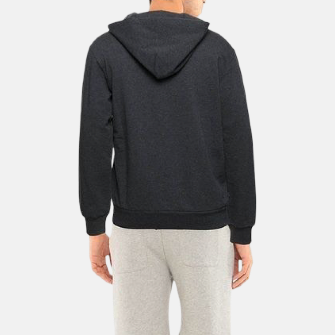 Мъжко сиво худи Dolce & Gabbana Elegant Grey Cotton Hooded Sweatshirt