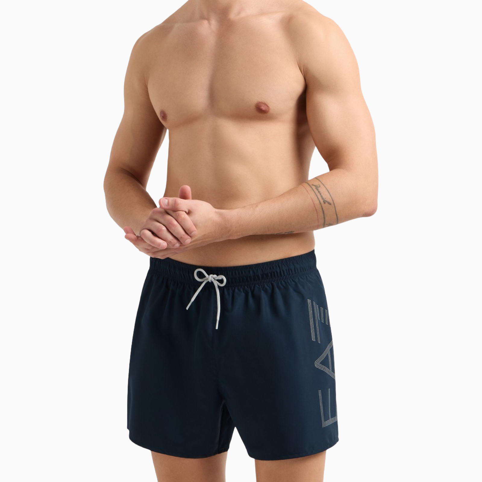 Мъжки сини бански EA7 Emporio Armani Swimwear 7M000550 AF14497 Front View