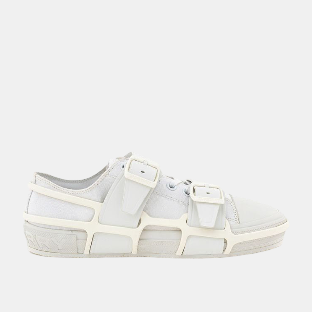 Мъжки маратонки BURBERRY Cotton & Leather Web Sneakers