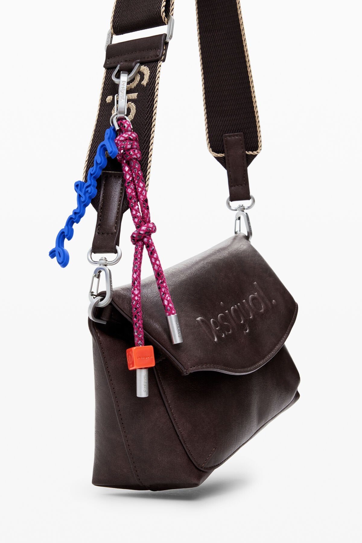Дамска чанта Women’s shoulder bag Desigual 25WAXP70 6009 Brown detail view