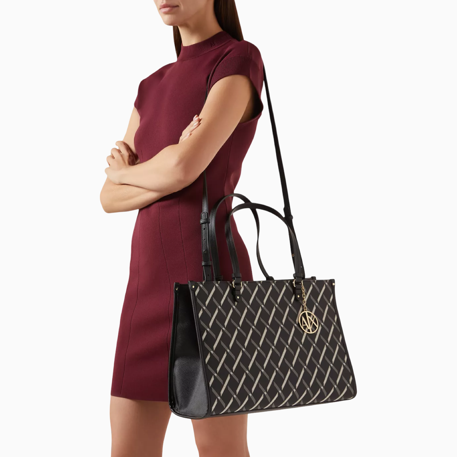 Дамска голяма чанта Armani Exchange Women Tote Bag XW000927 AF17155 Model View