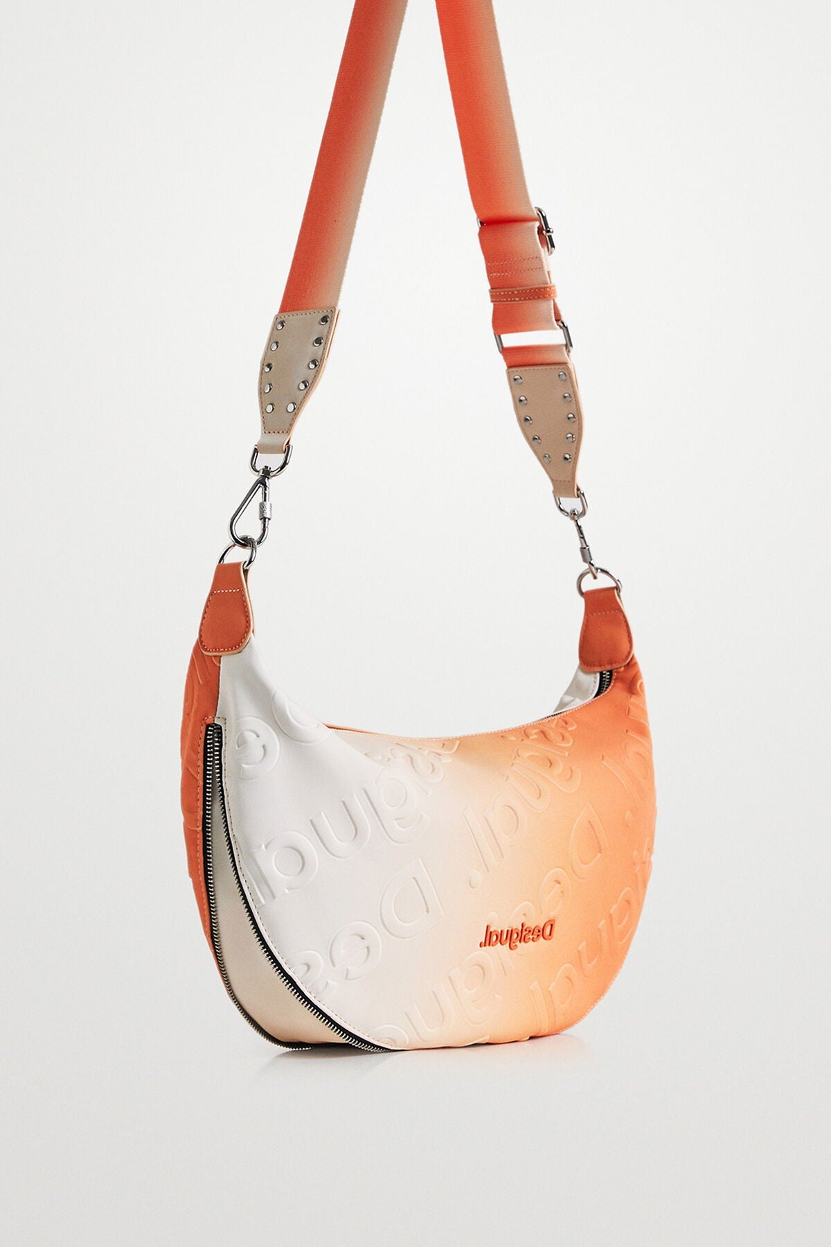 Дамска чанта Women’s shoulder bag Desigual logo banana sling 22SAXPAD 7056U Orange