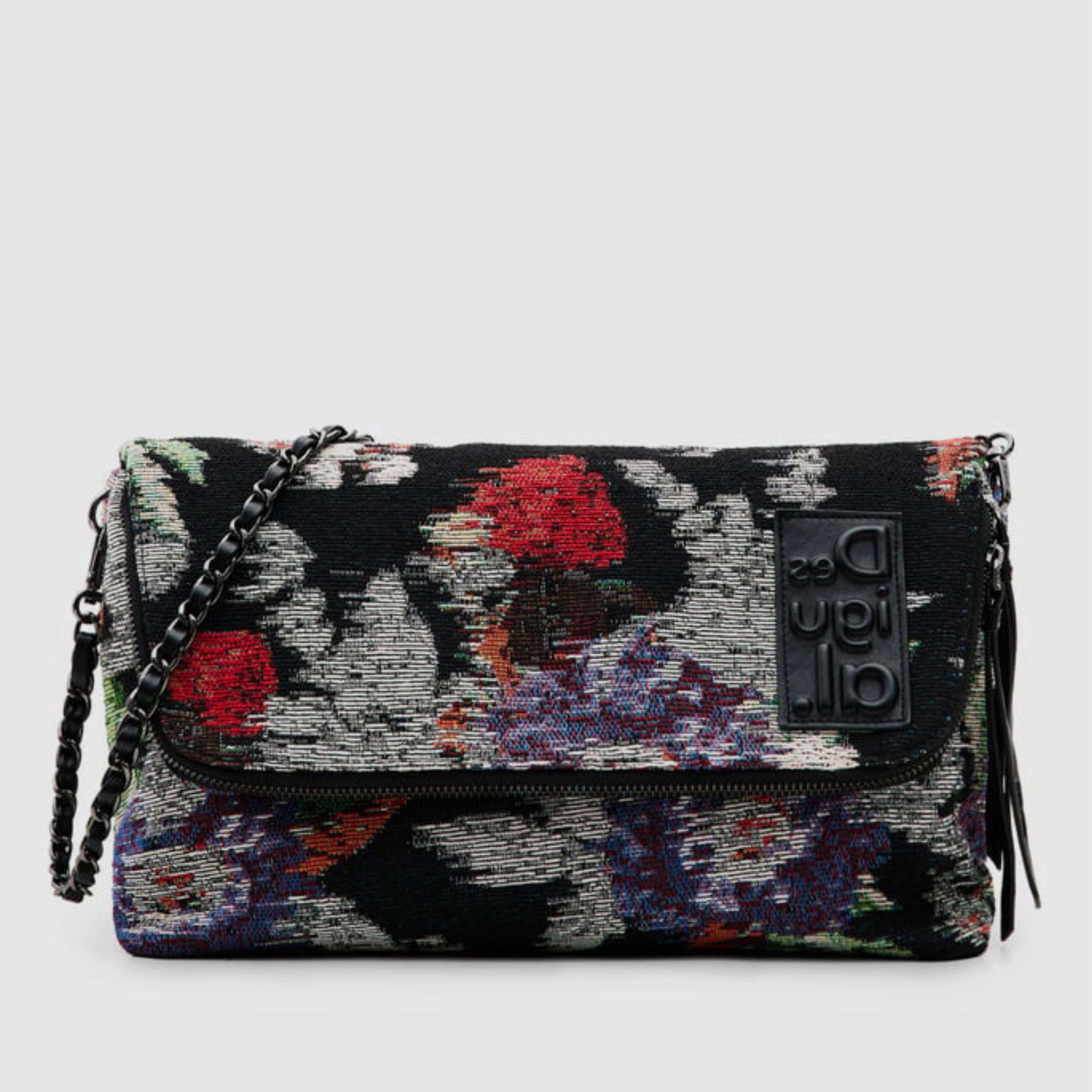 Дамска чанта Desigual maxi crossbody bag with flap 22WAXA039019U