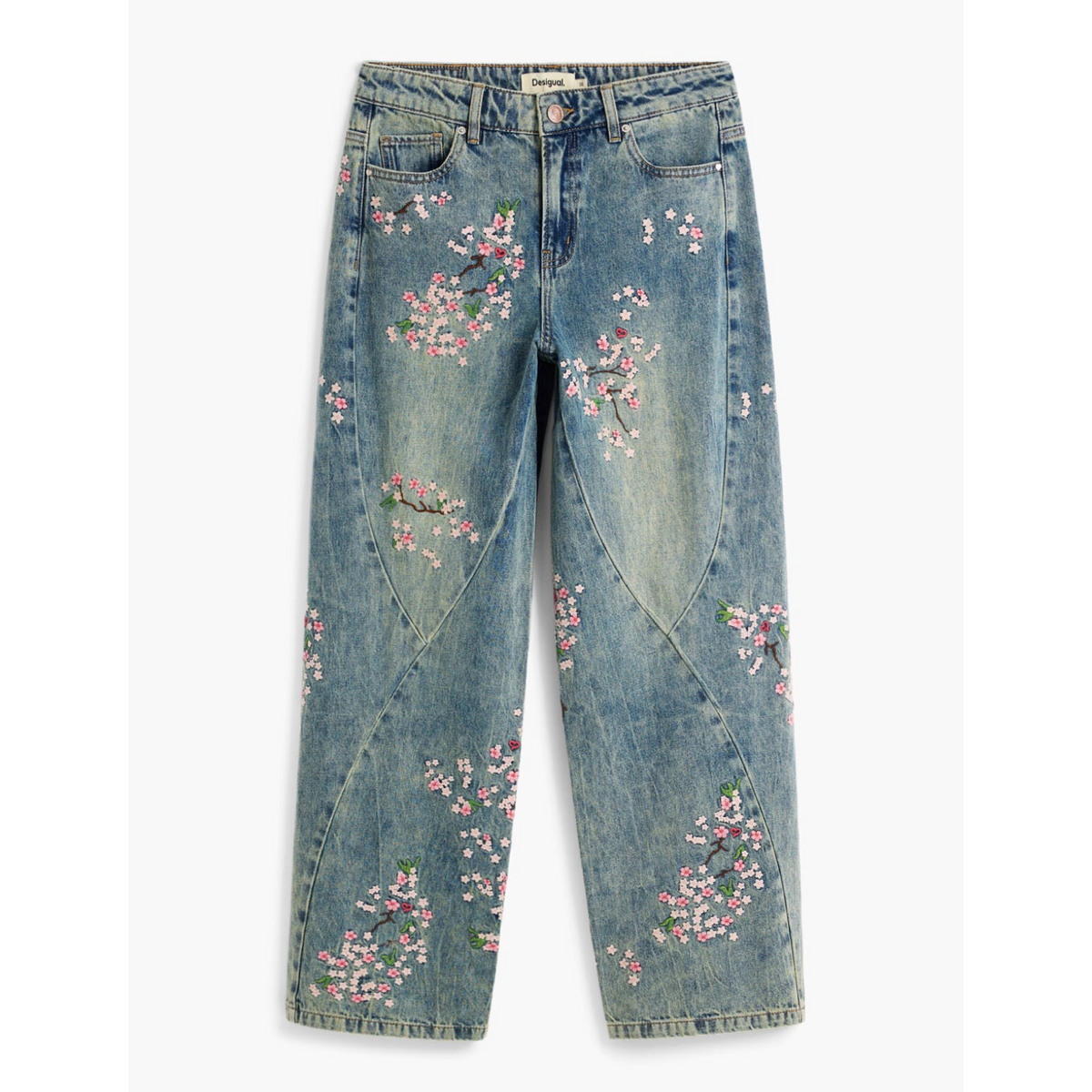 Дамски дънки Desigual Women Jeans 26SWDDXC 5053 Front View