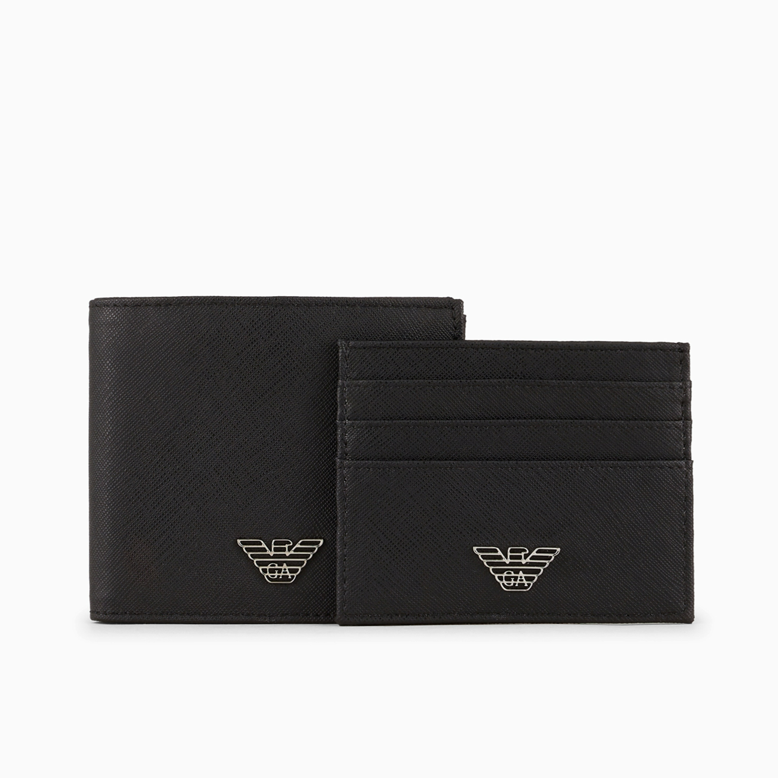 Мъжки подаръчен комплект портфейл и кард холдър Emporio Armani Y4R237 Y138E 81072 Front View