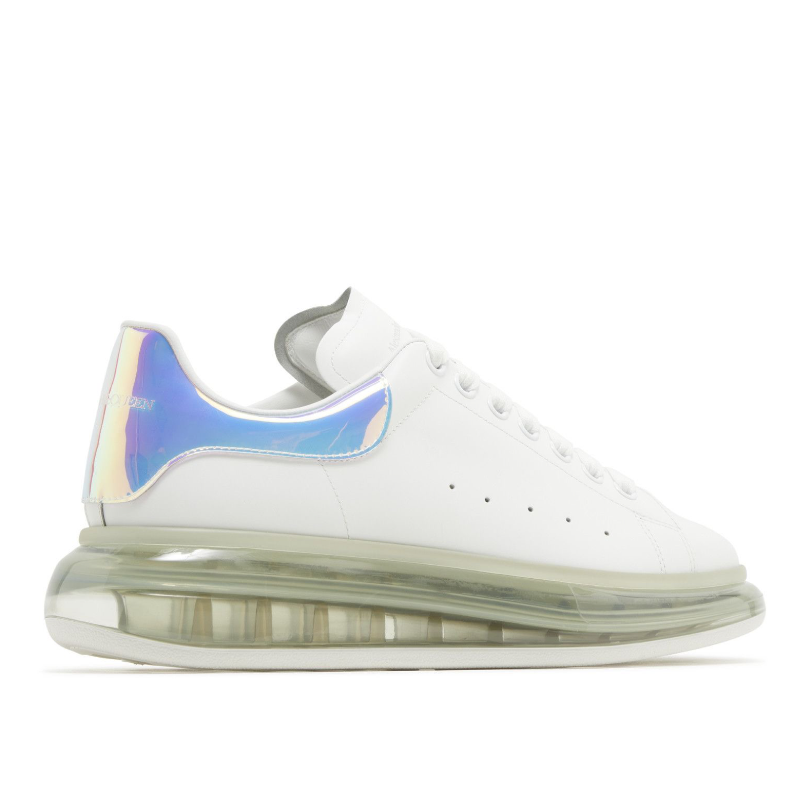 Alexander McQueen Oversized Clear-Sole Iridescent Women Sneakers