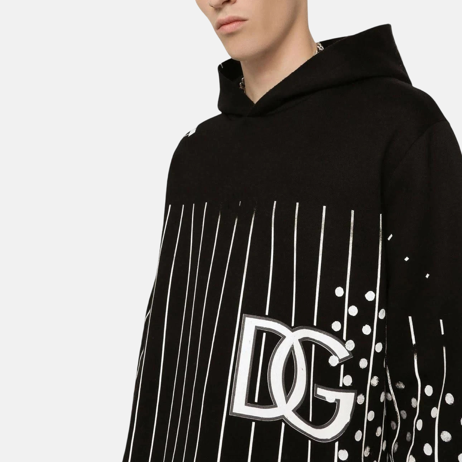 Dolce & Gabbana Stripes Men Hoodie G9UP0T G7C9V Close-Up