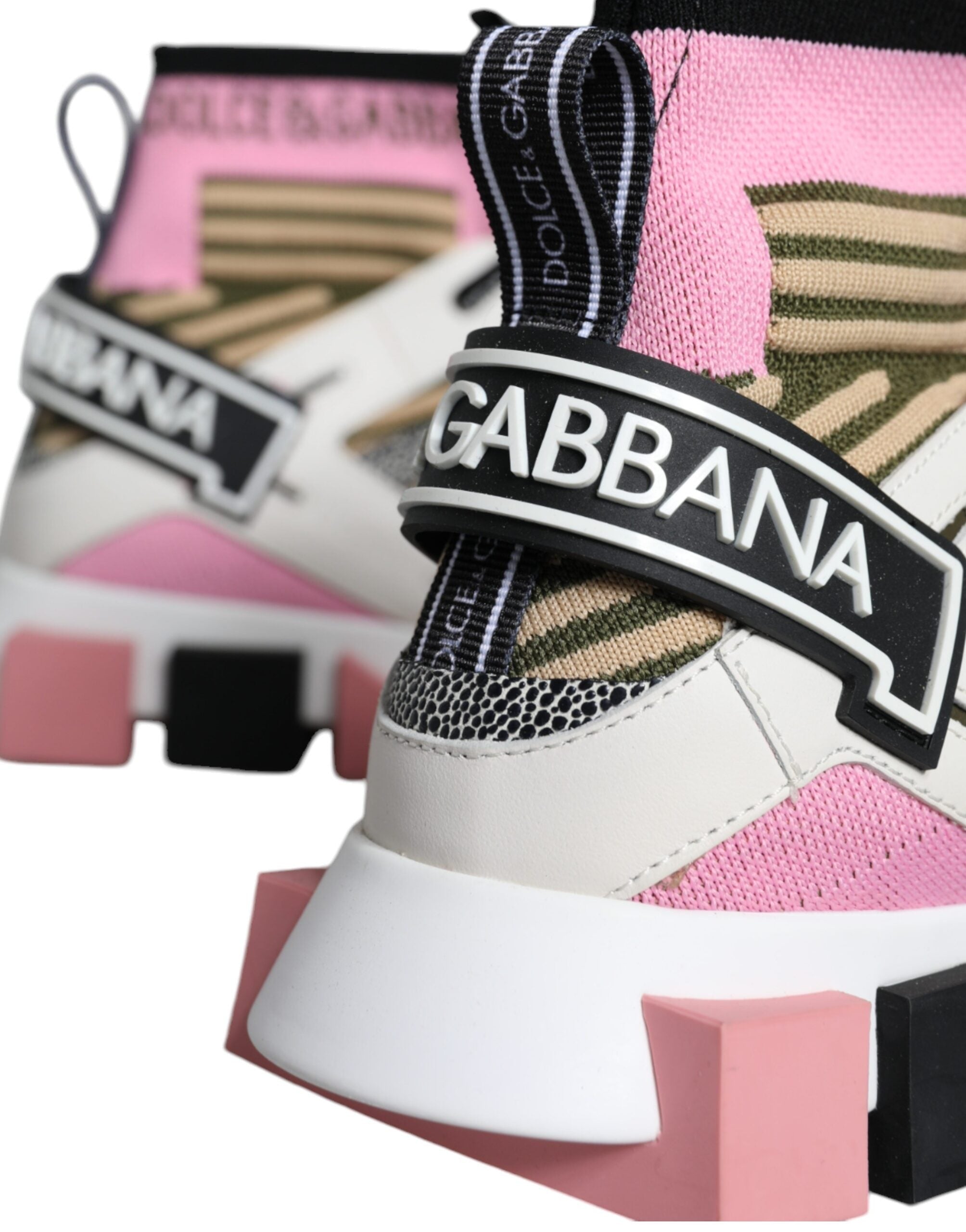 Дамски високи кецове Dolce & Gabbana Multicolor Sorrento Socks Sneakers