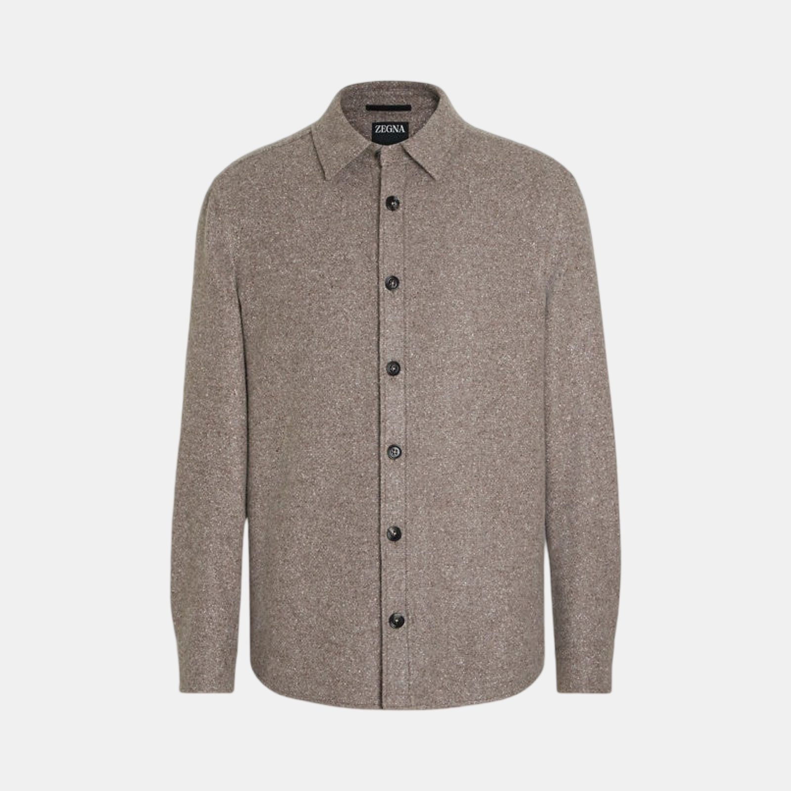 ZEGNA Cashmere And Silk Men Overshirt UGV10A2 SOT48 018 Front View