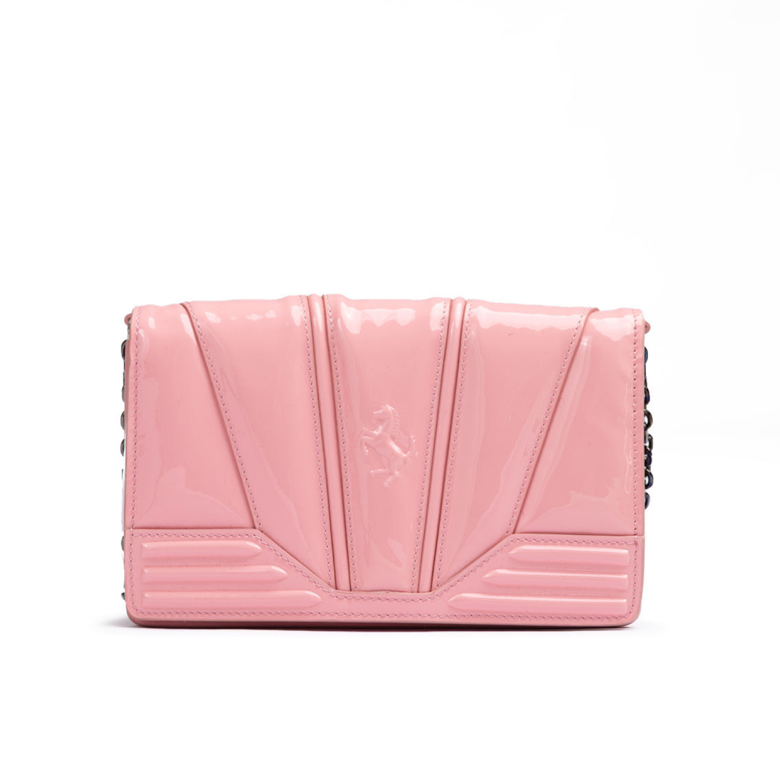 Ferrari GT Patent Leather Bag Front View