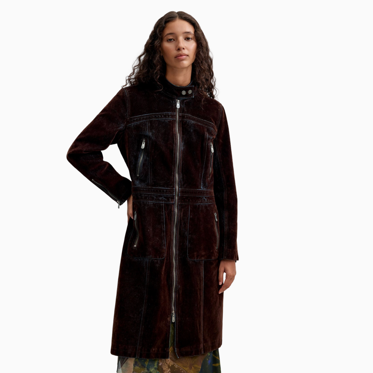 Дамско палто Desigual Women Coat 26WWEW20 6044 Front View