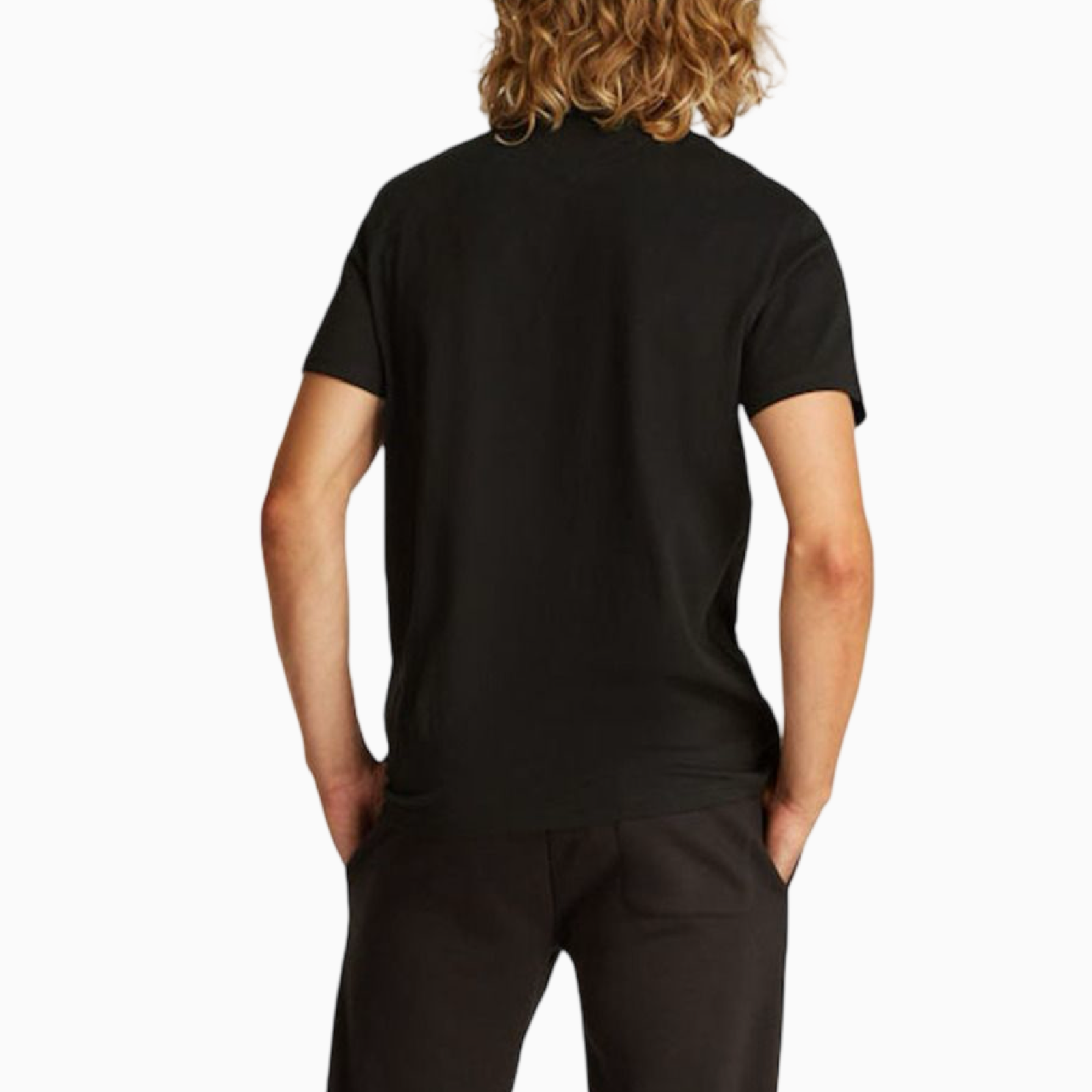 Мъжка черна тениска Tommy Hilfiger Jeans DM0DM20779 Back View