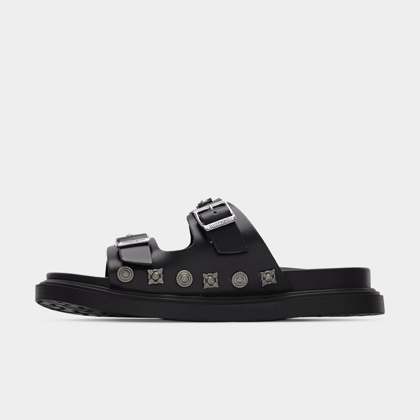 Мъжки сандали Just Cavalli Fondo Jordi Buckle Embellished Men Sandals 80QA3S92 ZPB91 899 Lateral View