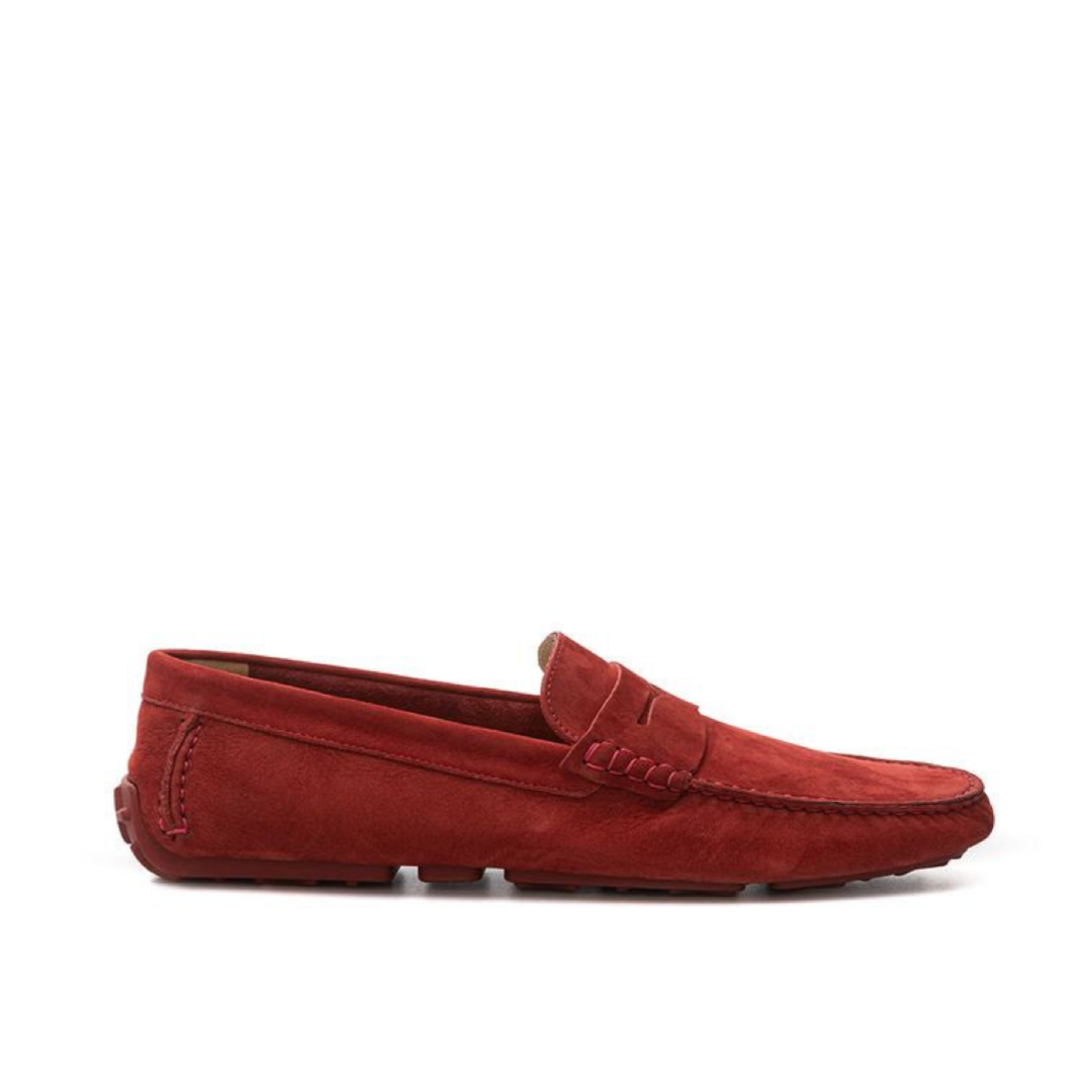 Мъжки мокасини Bally Elegant Bordeaux Leather Loafers for Men