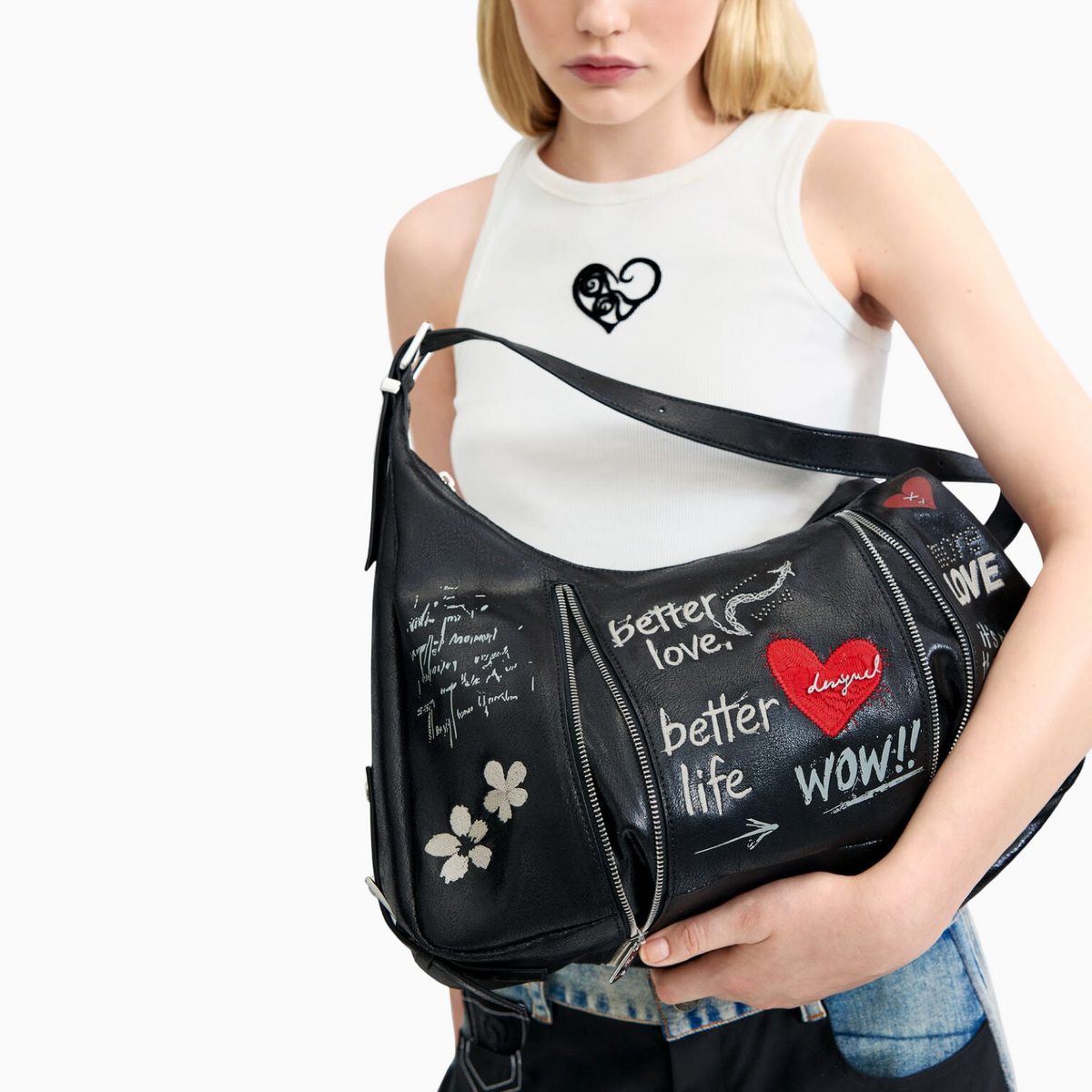 Дамска чанта Desigual Women Shoulder Bag 26WAXPA3 2000 Hand View
