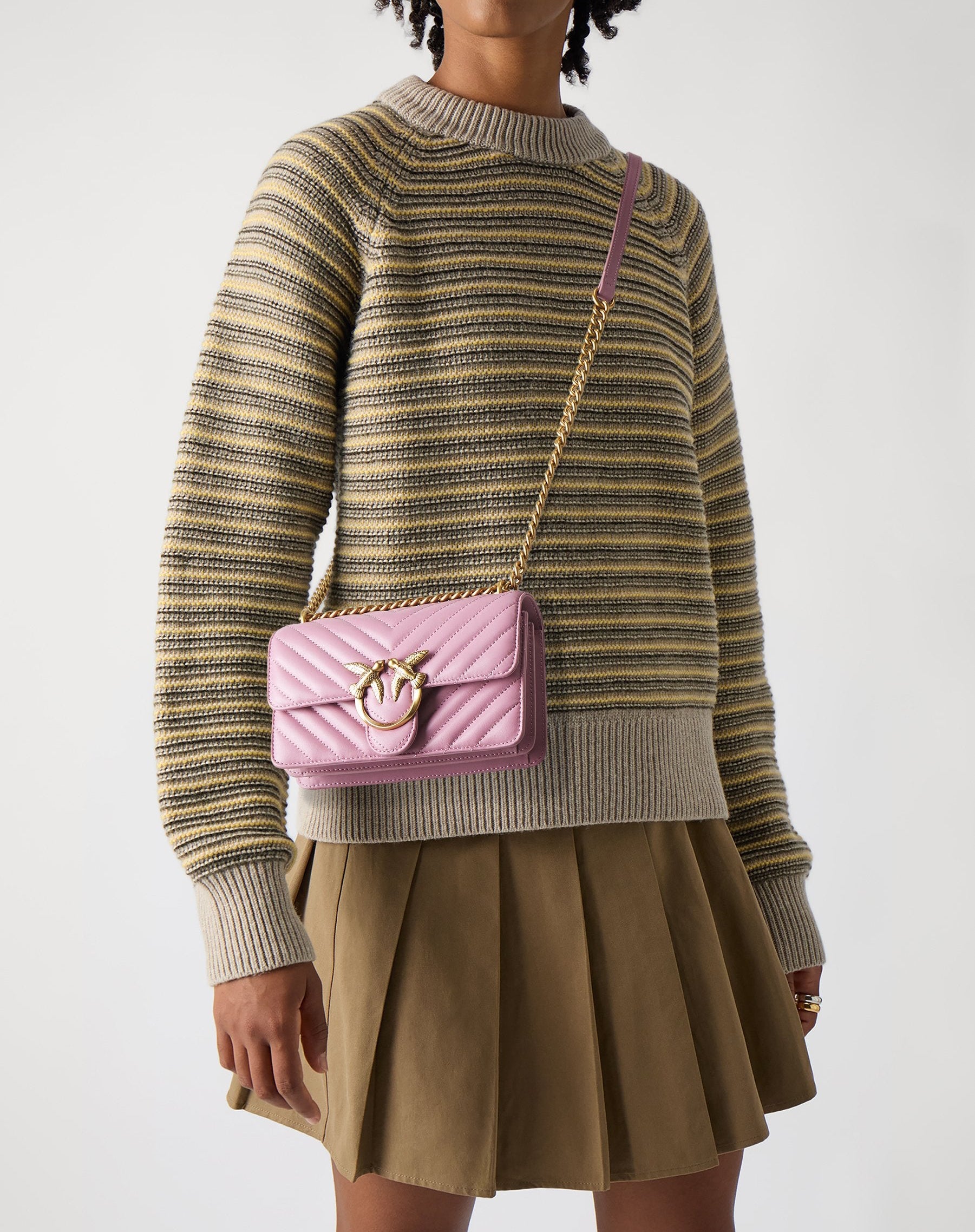 Дамска чанта Women’s shoulder bag PINKO Love Mini 100074 A0GK P26Q Pink lifestyle view