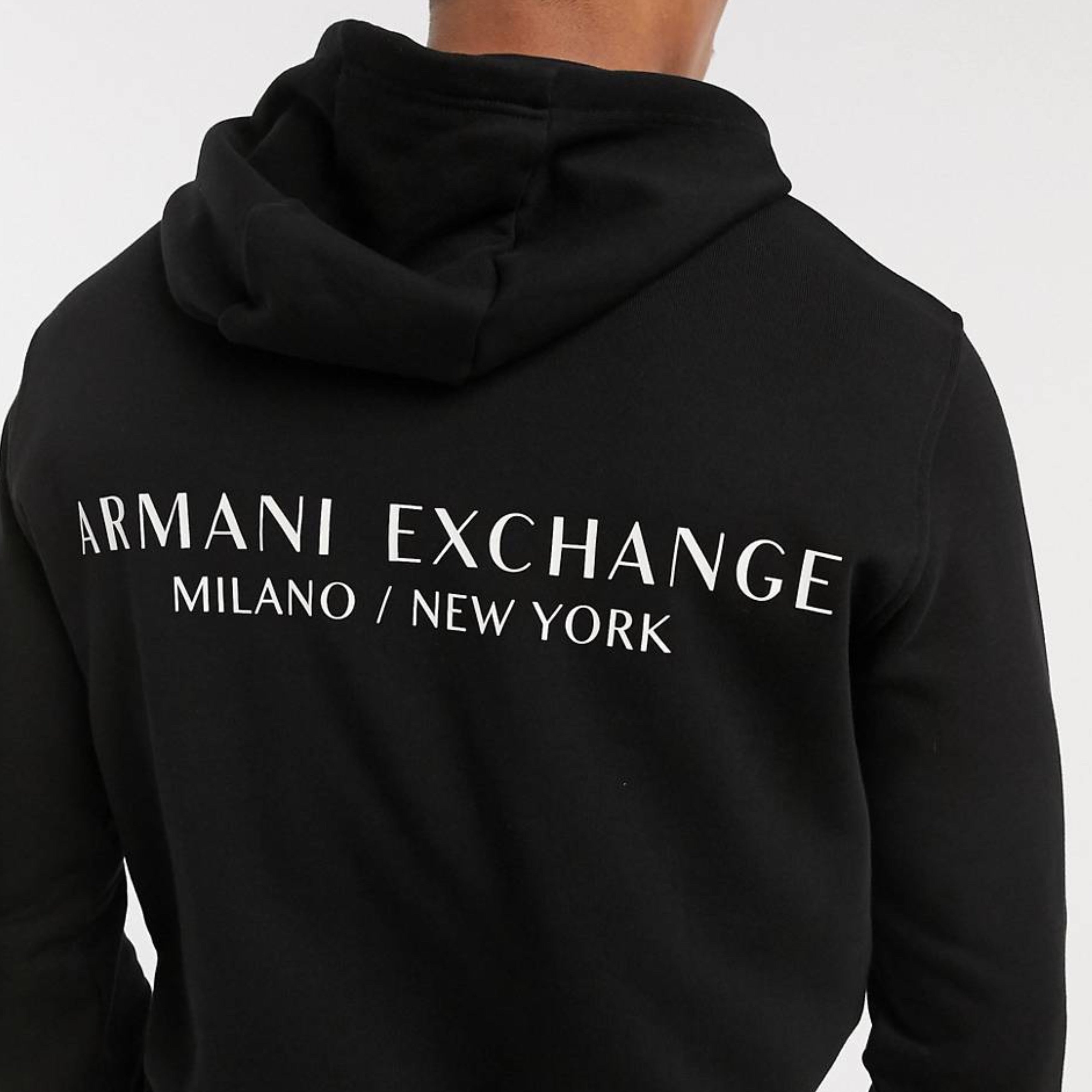 Мъжко черно худи Armani Exchange Milano New York 8NZM94 ZJKRZ 11200