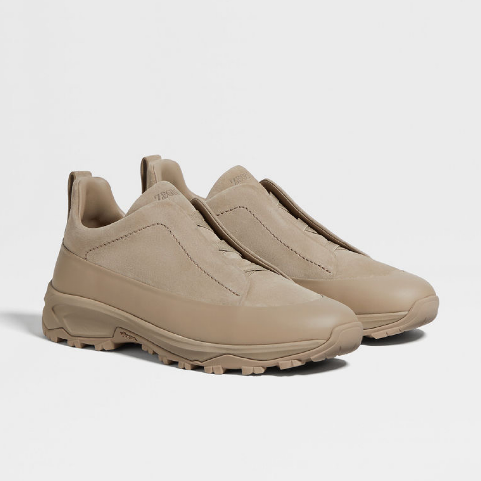 ZEGNA Triple Stitch Monte Men Sneakers LHNEL S7008Z ADS Lateral View