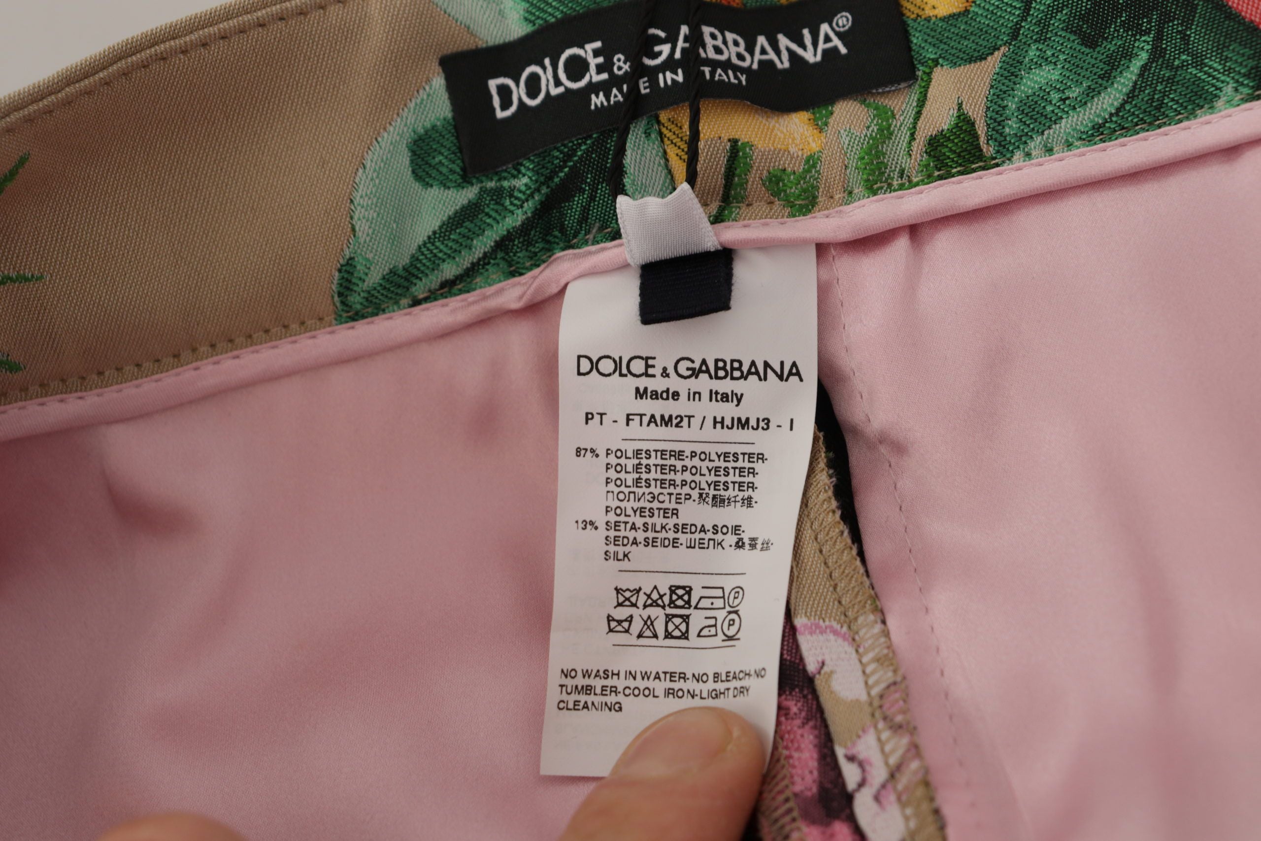 Dolce & Gabbana Floral High-Waist Dress Pants