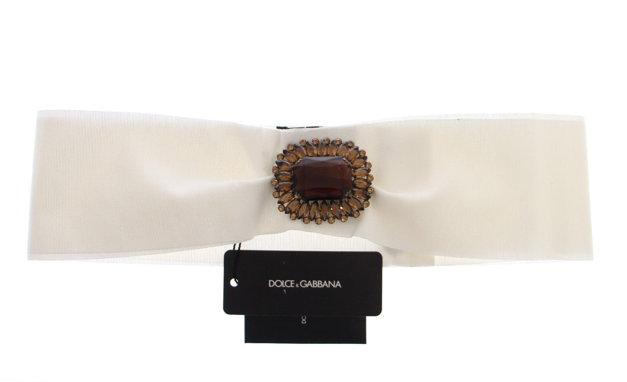 Dolce & Gabbana Embellished Snap Button Waist Belt