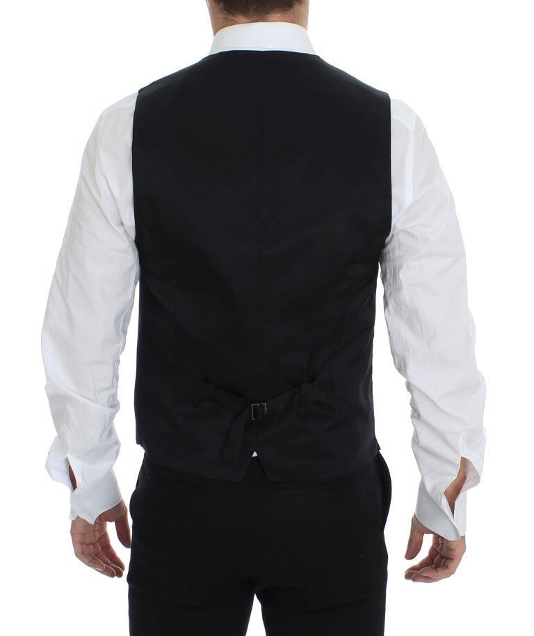 Dolce & Gabbana Elegant Gray Wool Formal Vest