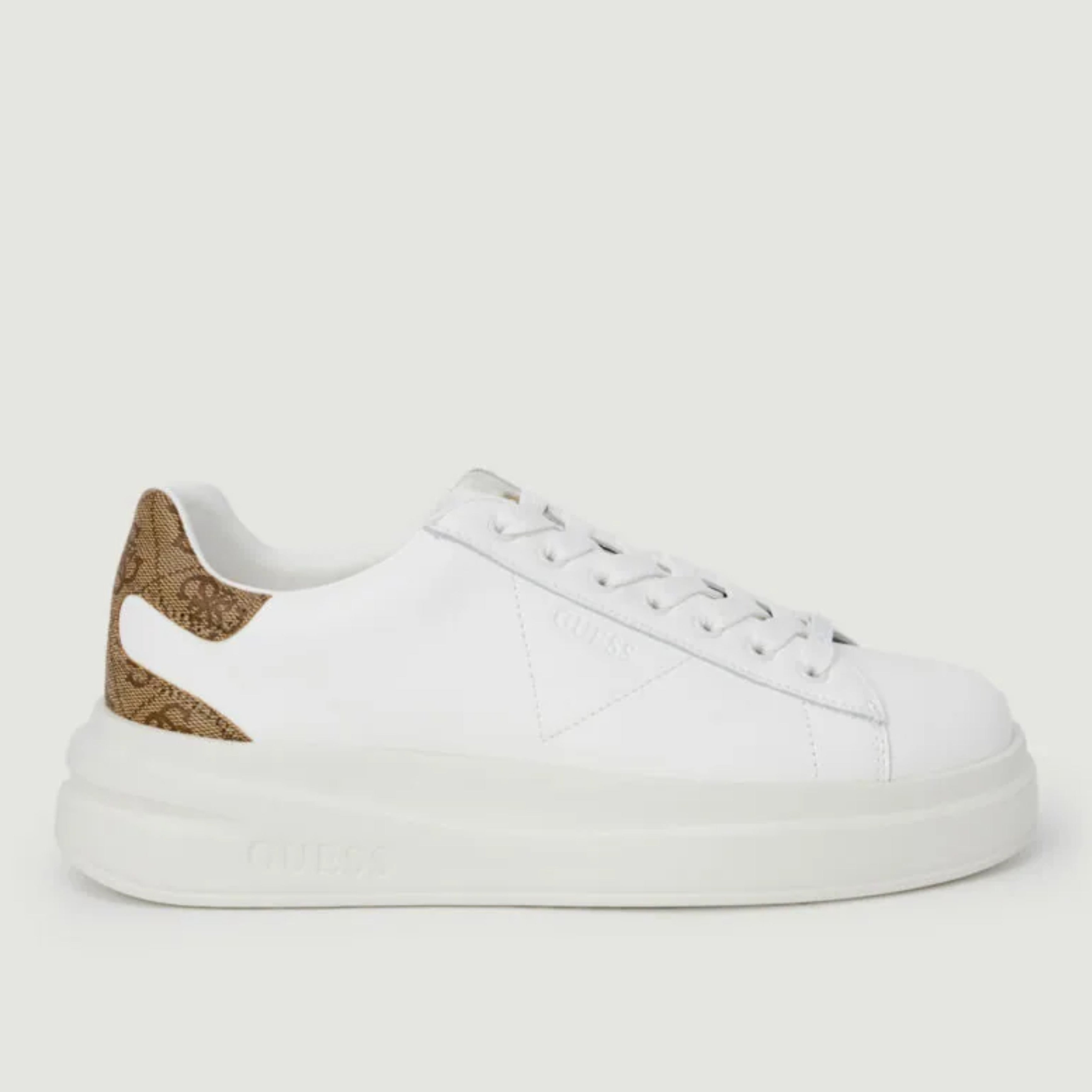 Дамски бели кецове Guess Women Sneakers FLJELB FAL12 WHBEI Lateral View