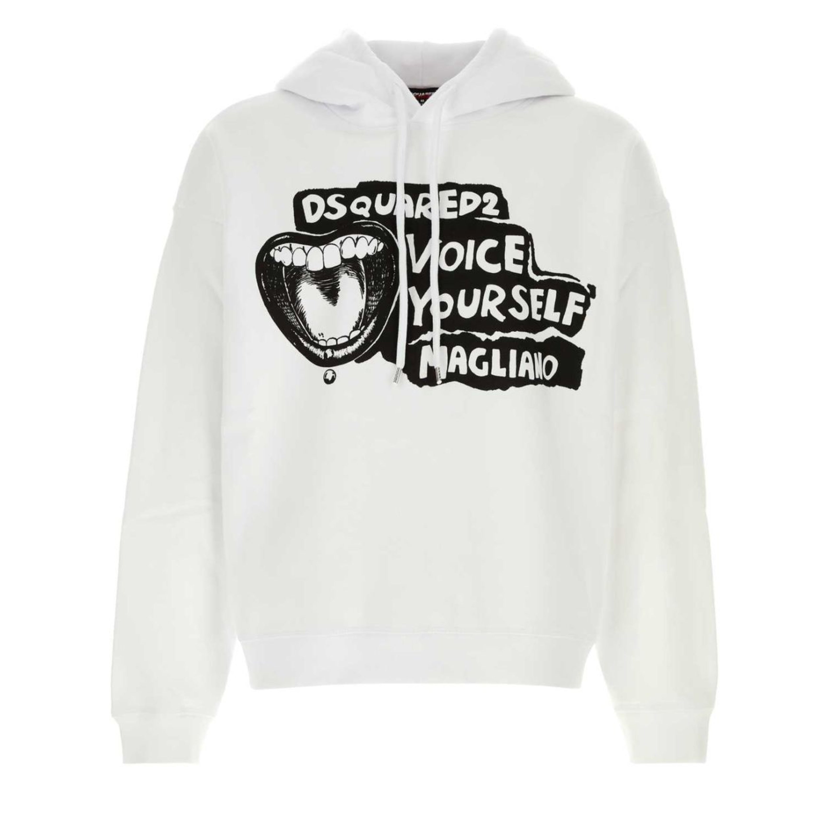 Мъжки суичър худи Men’s sweatshirt hoodie Dsquared2 S71GU0753S25516100 White front view