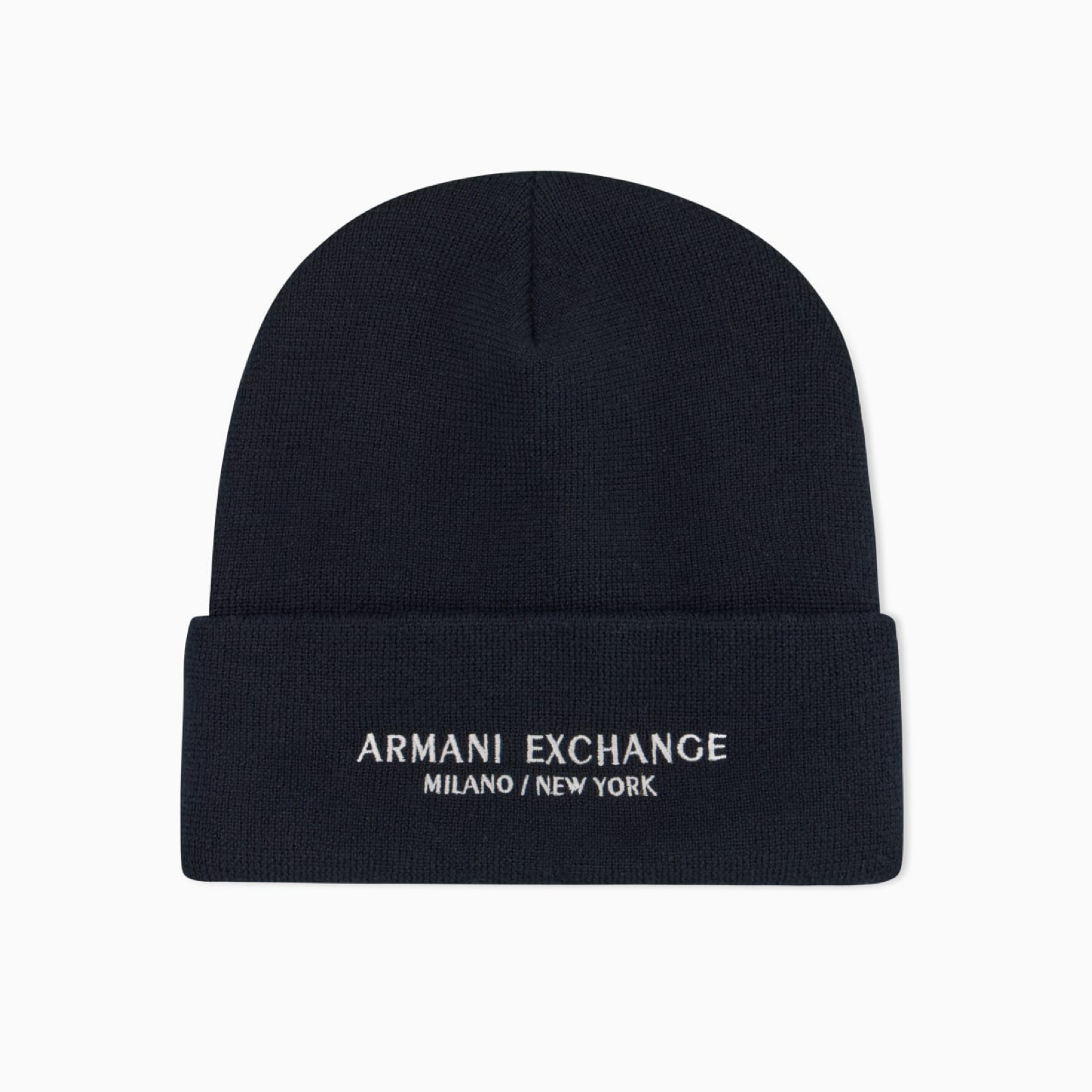 Мъжка тъмно синя зимна шапка Armani Exchange Men Hat XM001637 AF16950 Front View