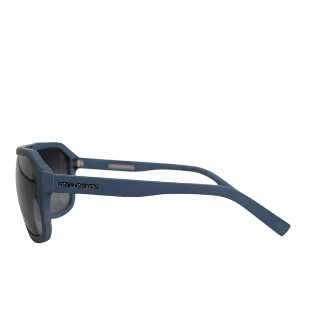 Дамски слънчеви очила Dolce & Gabbana Blue Metal Frame Rubber Skin Polarized Mirror Lens Sunglasses