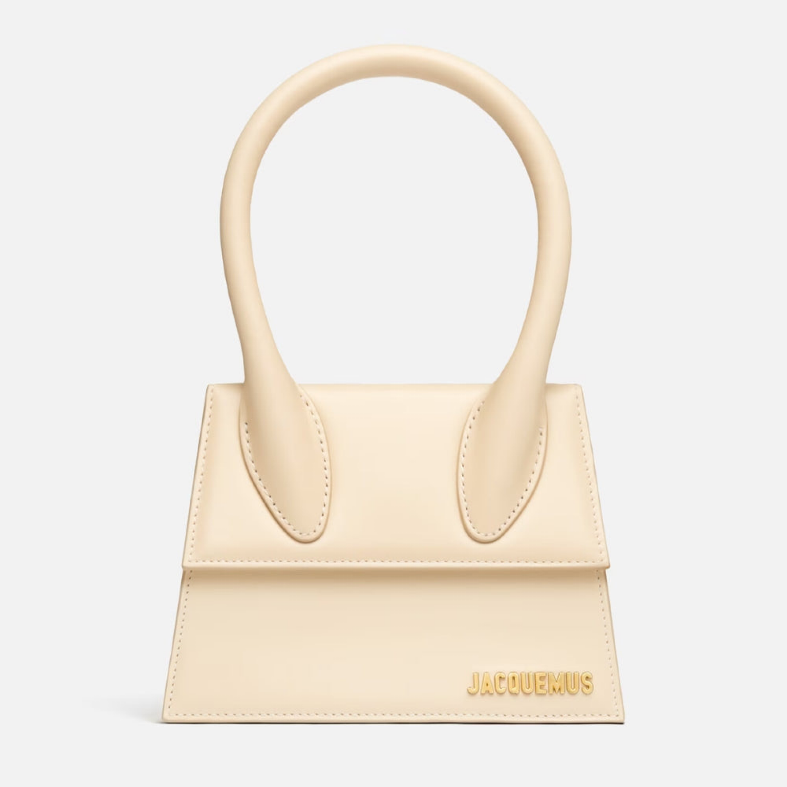Jacquemus Le Chiquito Moyen Ivory Bag BAW00002BC01C01990 Front View
