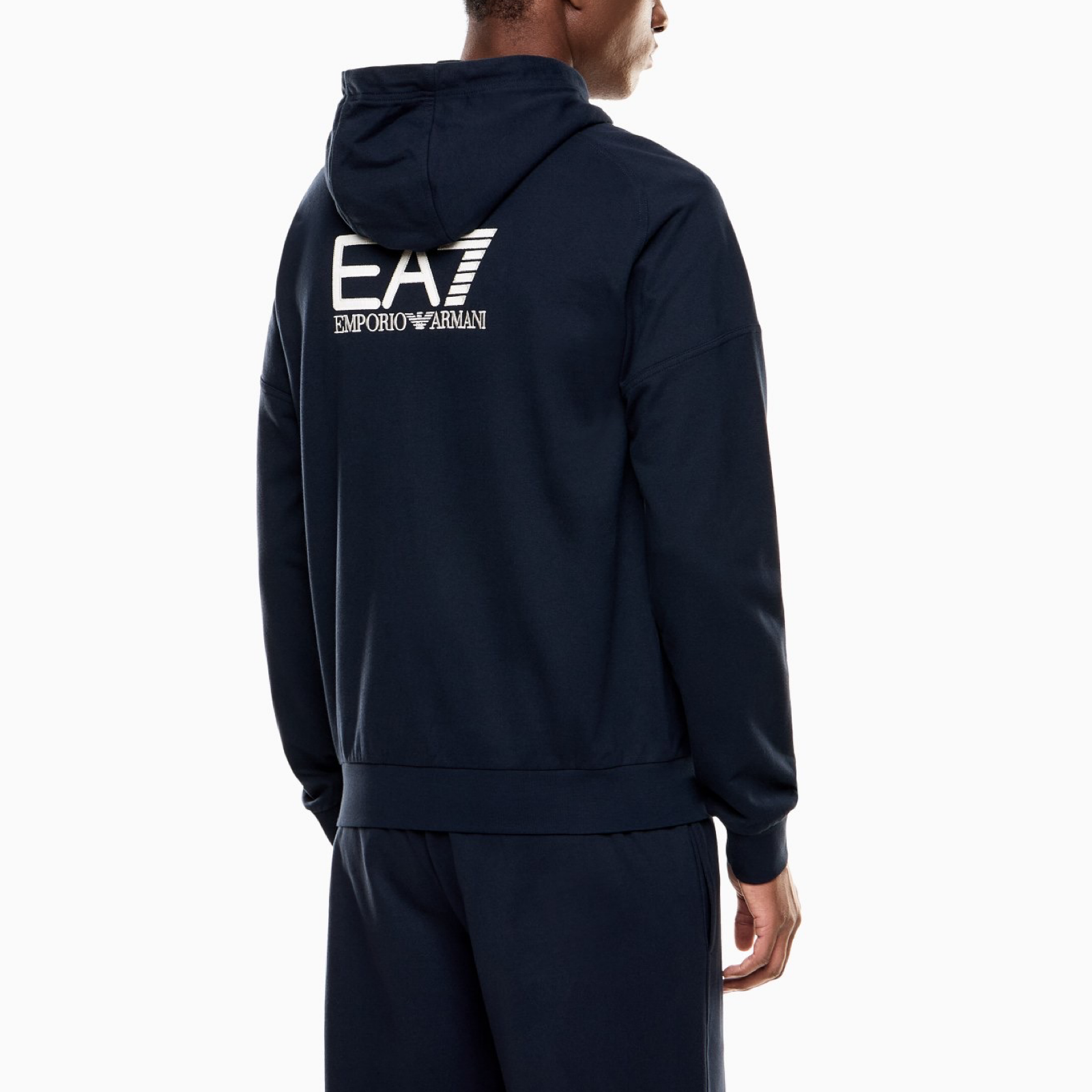 Мъжки син екип EA7 Emporio Armani Men Tracksuit 7M000914 AF10377 Back View