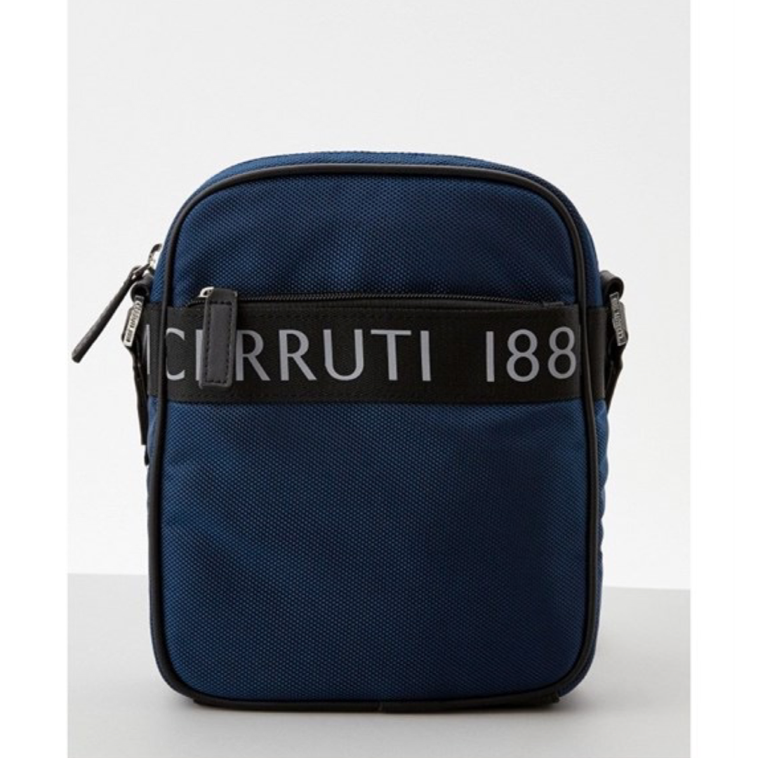 Синя найлонова мъжка чанта Cerruti 1881
