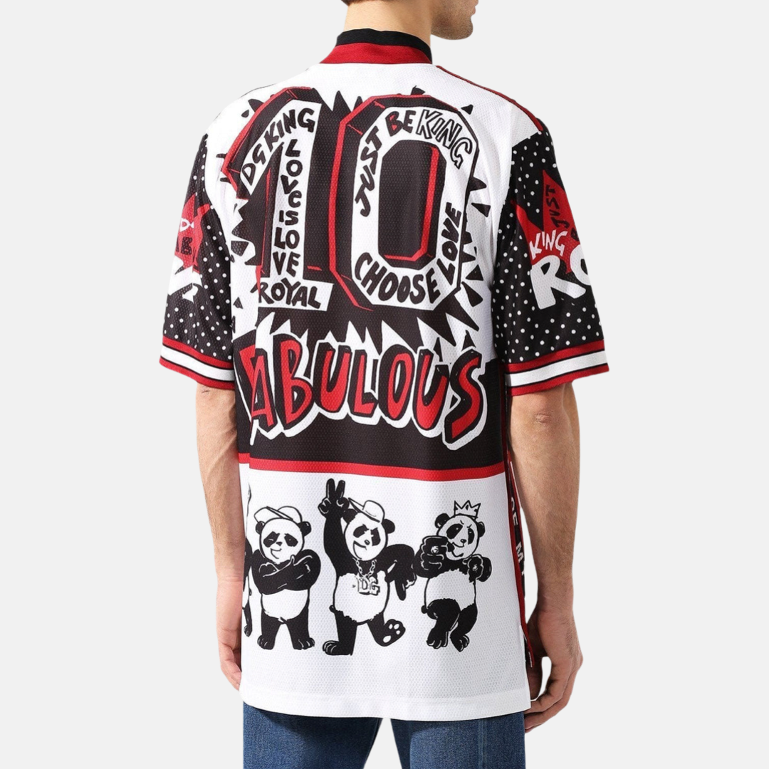 Мъжка поло тениска Dolce & Gabbana King Panda Polo Shirt