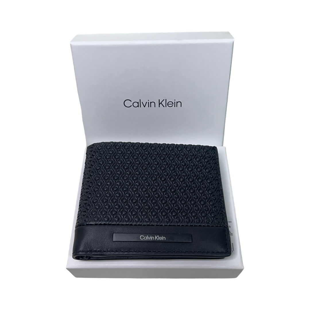 Мъжки портфейл от естествена кожа Calvin Klein K50K511378 с RFID