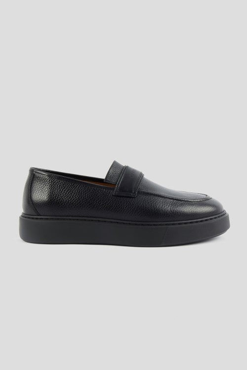 Мъжки мокасини Men’s Genuine Leather Loafers Cerruti 1881 3663 Dark blue lateral view