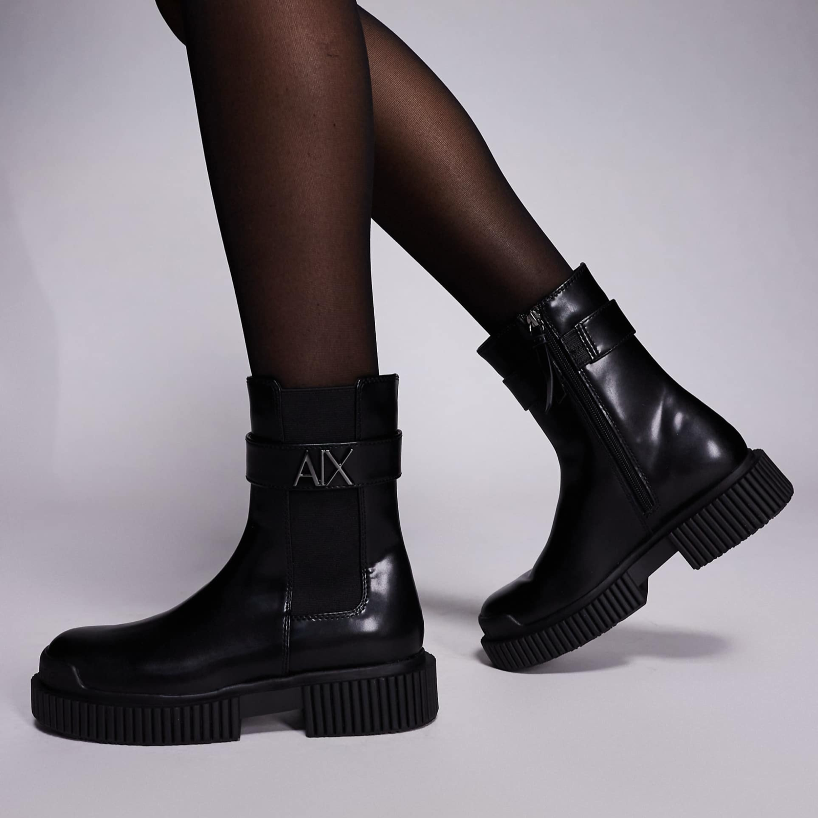 Дамски боти Women’s ankle boots Armani Exchange XW001634 AF17474 UC001 Black