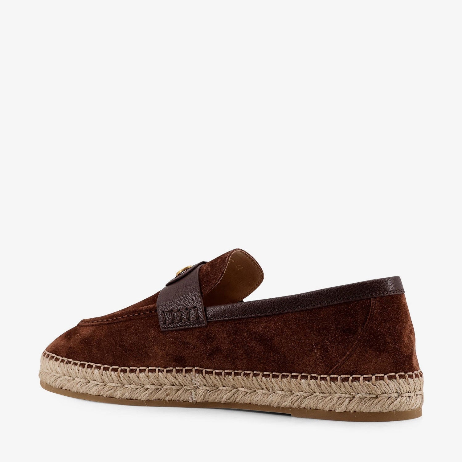 Мъжки еспадрили Men’s suede espadrilles Valentino Garavani 8Y2S0K00CKQ7N9 Brown heel view