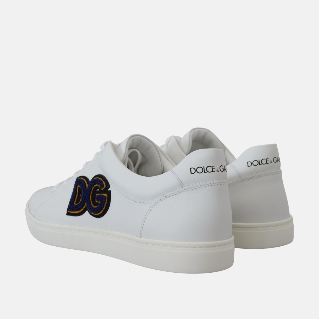 Мъжки бели кецове Dolce & Gabbana DG Patch Logo Sneakers