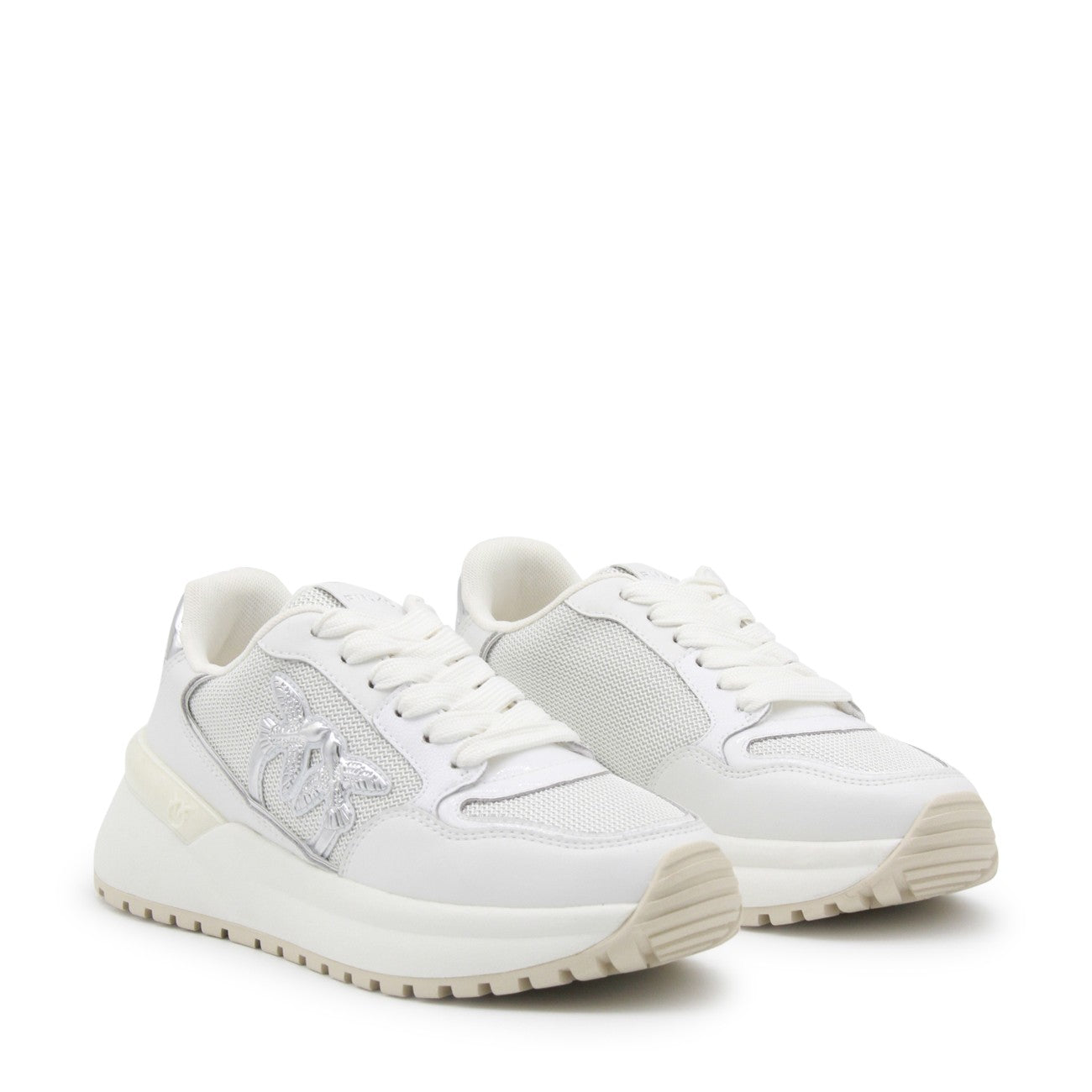Дамски маратонки Women’s sneakers PINKO SS0055 P104Z1B Mesh white angled
View