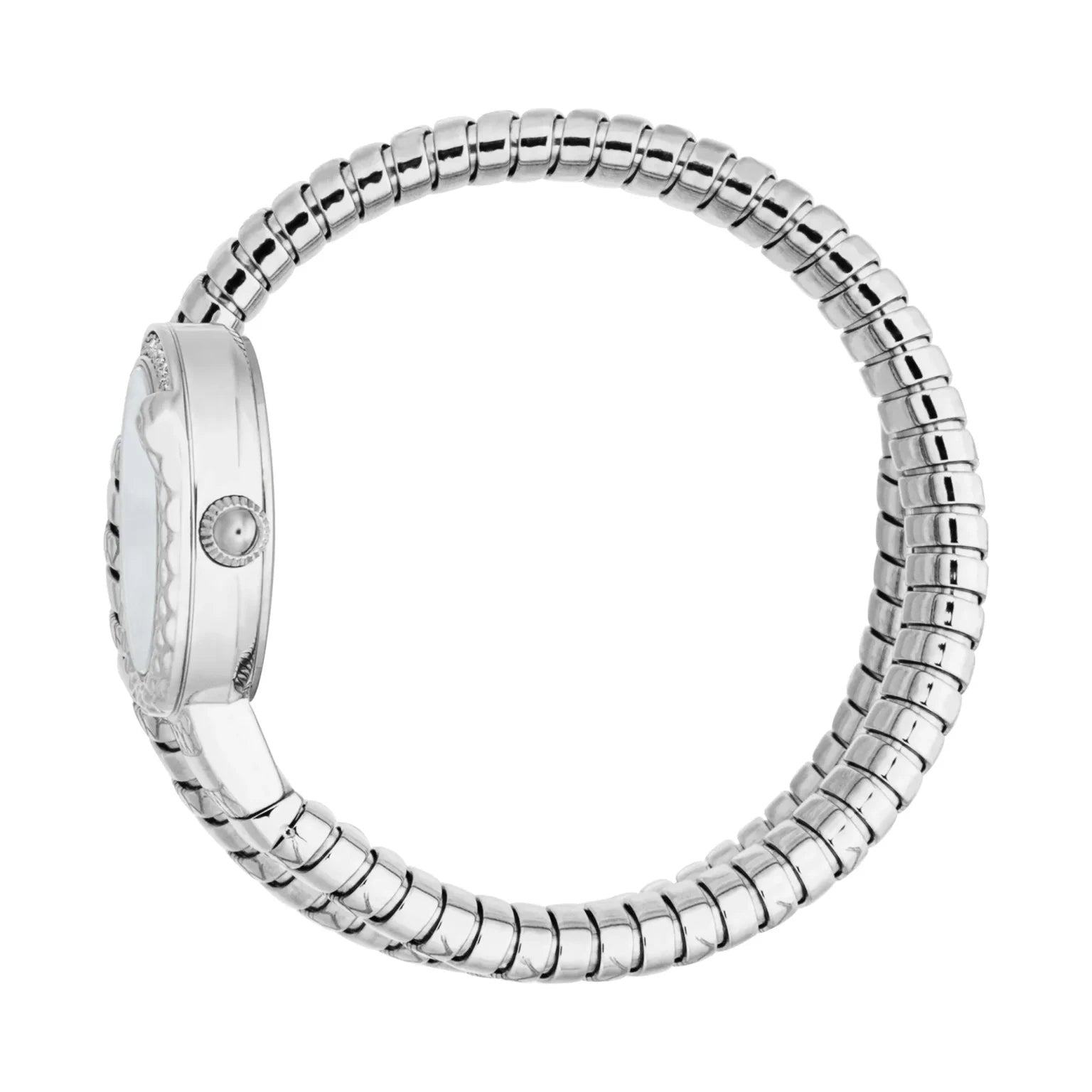Дамски часовник Women’s watch Just Cavalli Signature Snake Cerchio
JC1L301M0085 Silver side view