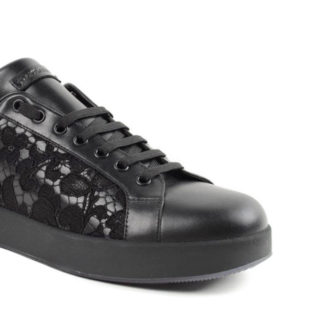 Дамски черни маратонки Dolce & Gabbana Women Sneakers