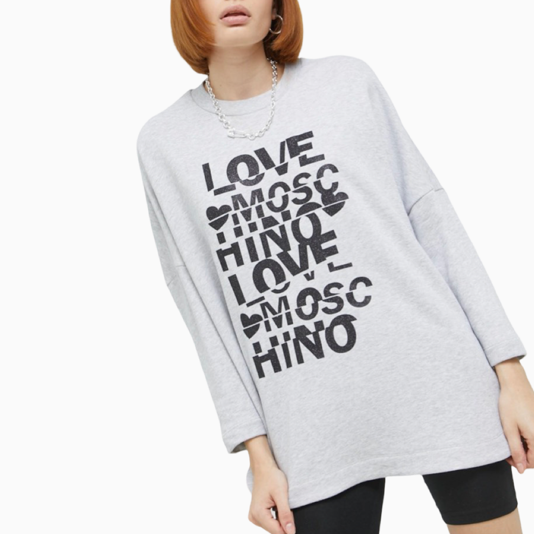 Дамски oversized суитшърт Love Moschino W648001M455